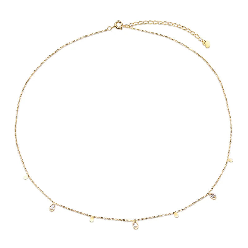 Minimalist Teardrop Pendant Necklace