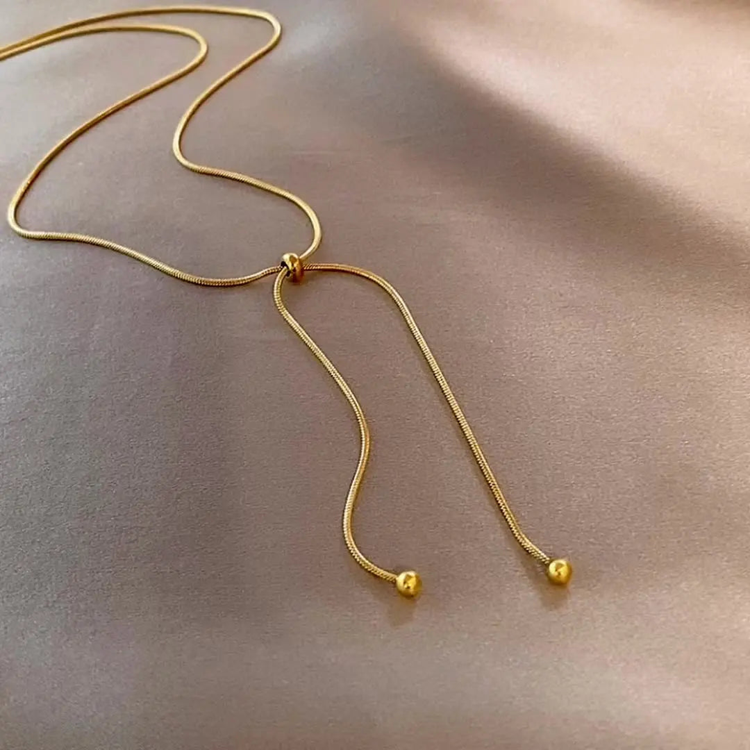 Retro Adjustable Gold Clavicle Chain