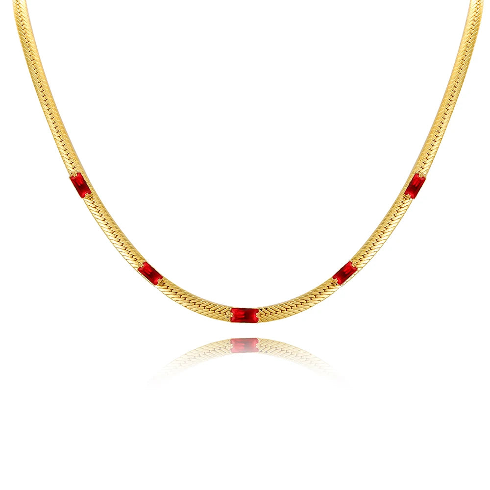 Vintage Rainbow Snake Necklace