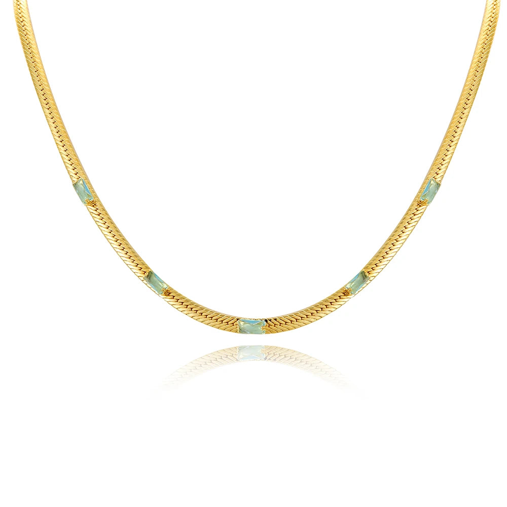 Vintage Rainbow Snake Necklace